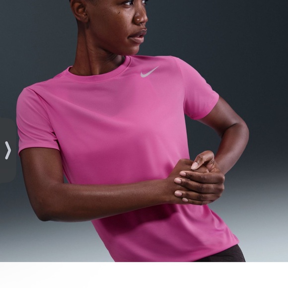 NWT Nike Women's Dri- fit Pink Short Sleeve training T shirt Sz XXL $30 - Picture 4 of 7